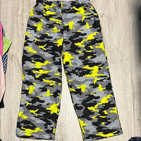 Yellow and Gray Camouflage Pants - Picture 1 of 1